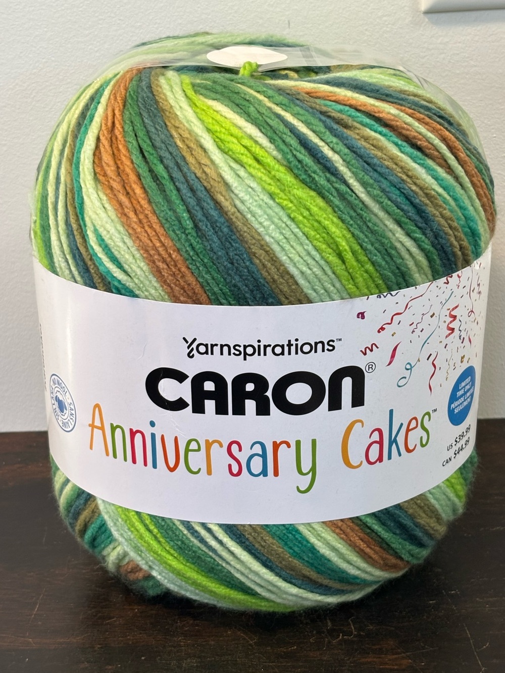 Caron Anniversary Cakes Multicolor Evergreen Yarn by Yarnspirations
